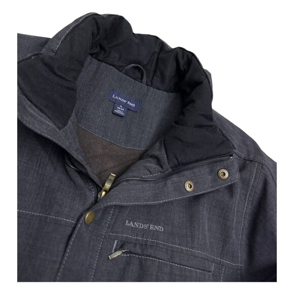 LANDS END Insulated Winter Puffer Parka Coat Jacket Mens Large - Picture 2 of 7